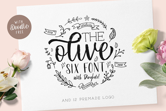 Olive - Hand Lettering Tool Kit! in Script Fonts - product preview 4