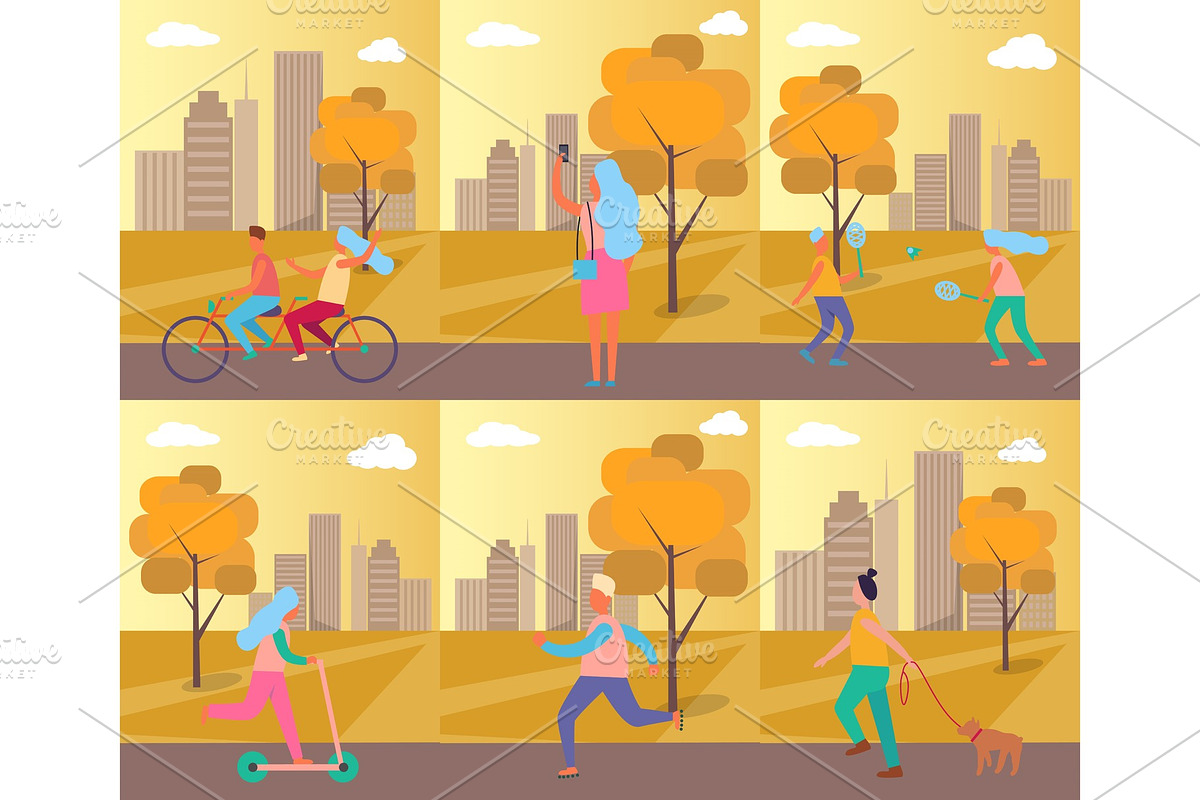 Set of Pictures Sport Theme Vector in Illustrations - product preview 8