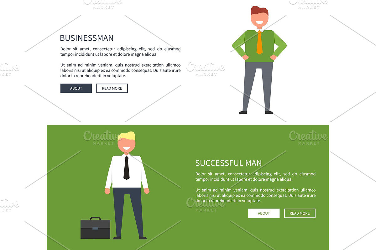 Businessman and Successful Man in Illustrations - product preview 8