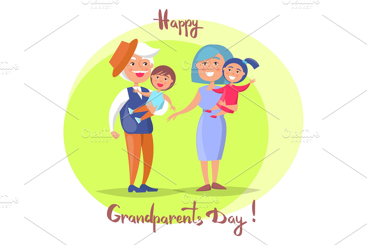 Happy Grandparents Day Senior Couple in Objects - product preview 8
