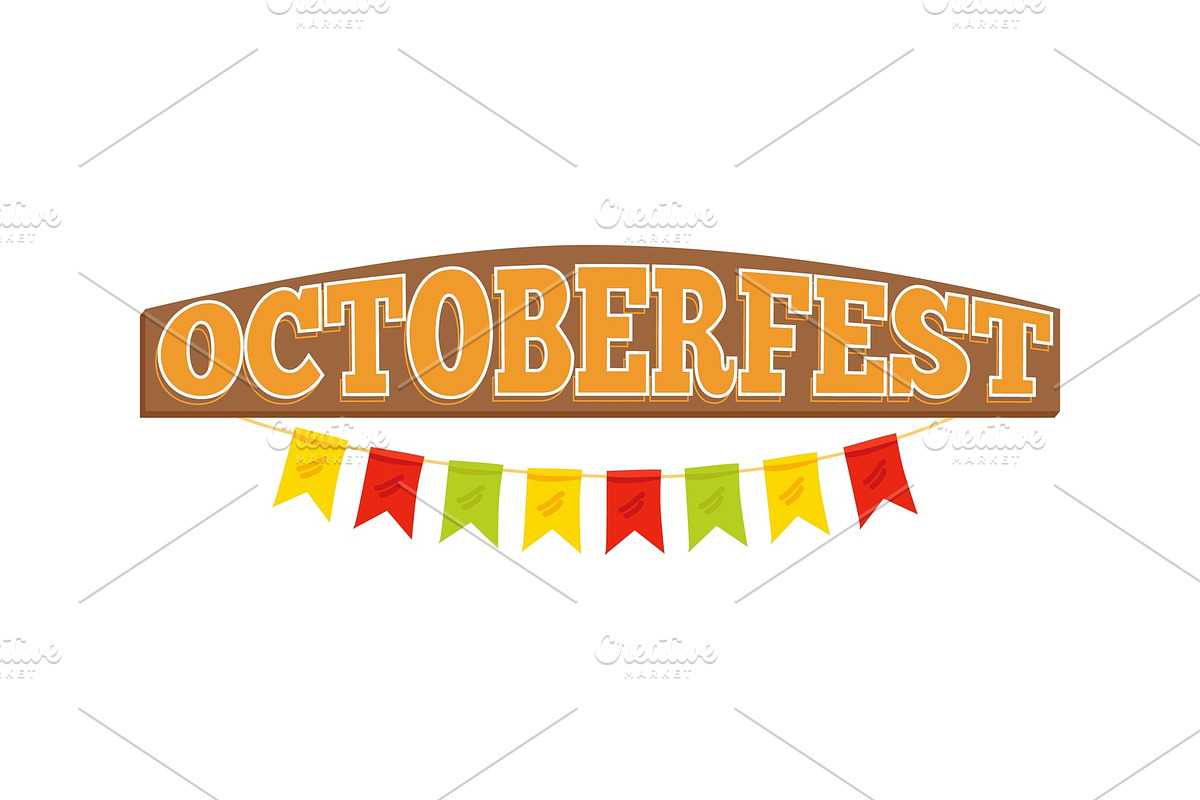 Oktoberfest Colorful Inscription on in Illustrations - product preview 8