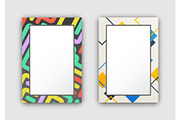 Set of Two Frame Pattern on Vector