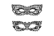 Decorative carnival masks vector