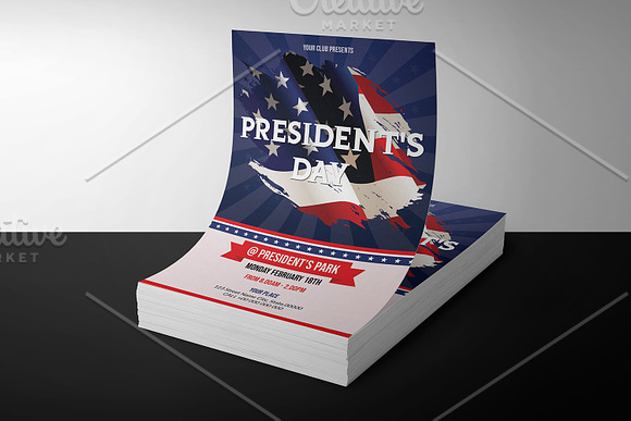 Presidents Day Invitation V947 in Flyer Templates - product preview 3