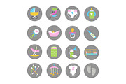 Baby and kids accessorises icons