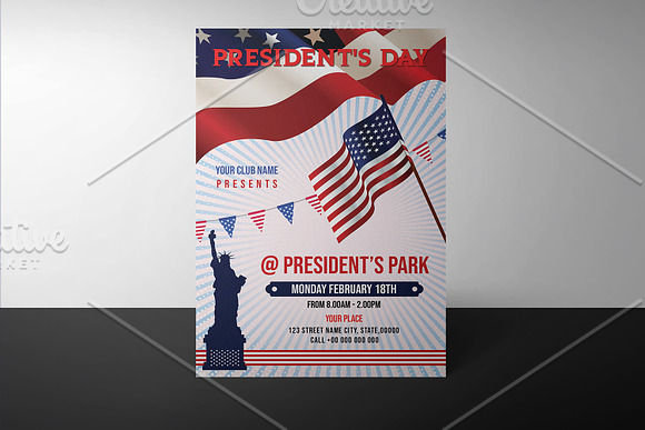 Presidents Day Flyer V948 in Flyer Templates - product preview 1