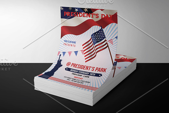 Presidents Day Flyer V948 in Flyer Templates - product preview 3