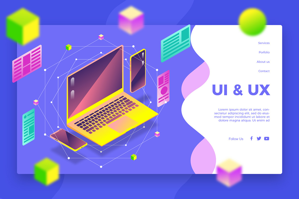 UI Desktop - Banner & Landing page in Web Elements - product preview 8