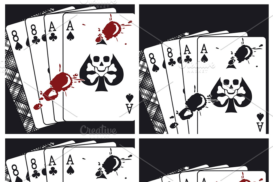 Bloody Deadman Hand Playing Cards in Illustrations - product preview 8