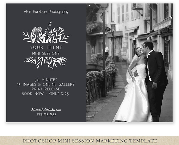 Mini Session Template in Flyer Templates - product preview 2
