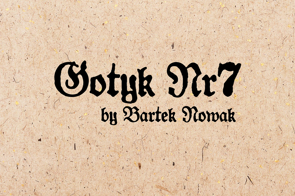 Gotyk Nr7 in Blackletter Fonts - product preview 8
