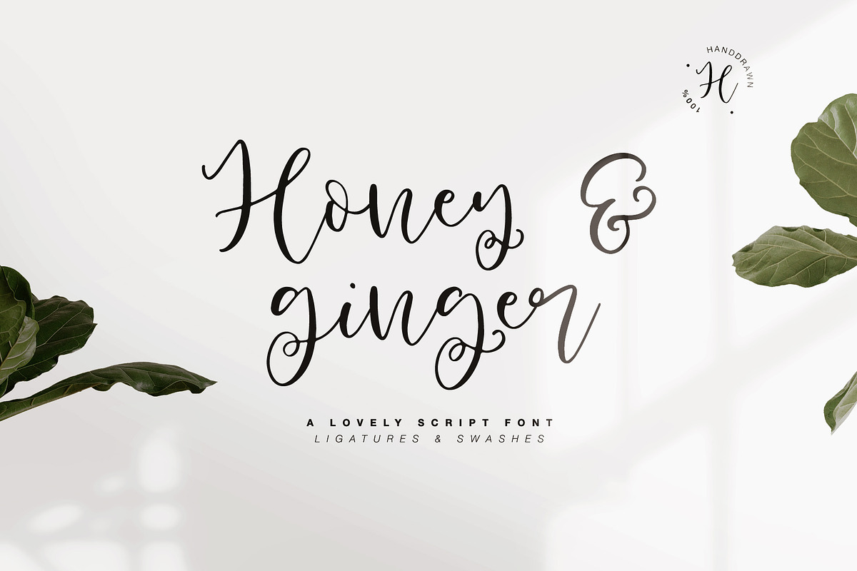 Honey & Ginger in Script Fonts - product preview 8