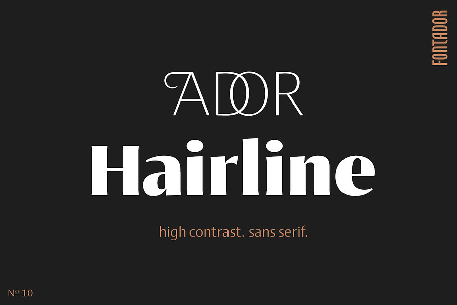 Ador Hairline in Sans-Serif Fonts - product preview 8
