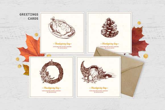 Thanksgiving Day illustrations in Illustrations - product preview 2