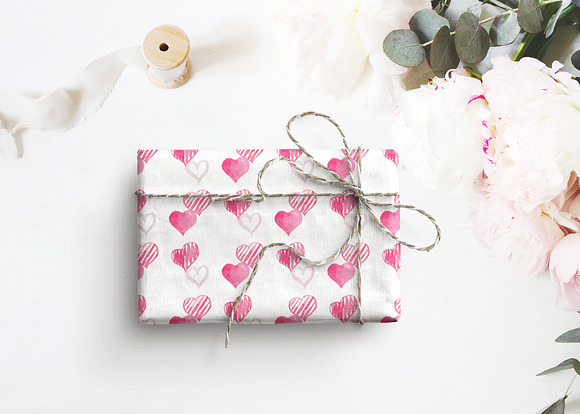 Watercolor Pink Love Collection in Illustrations - product preview 9