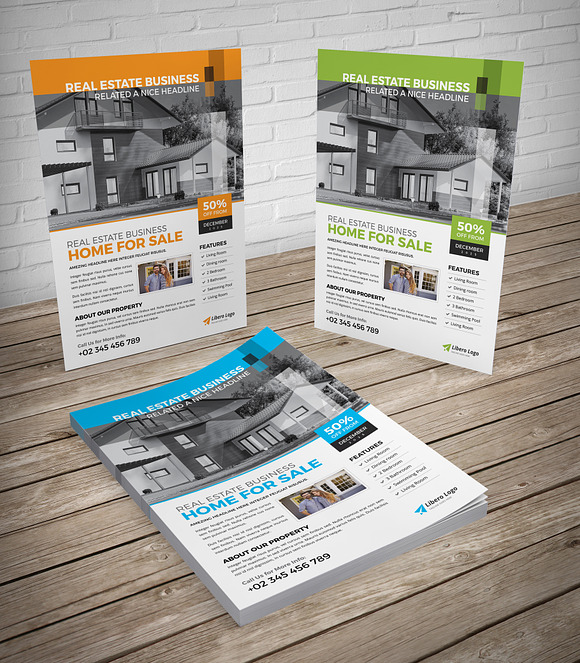 Real Estate Flyer Design v1 in Flyer Templates - product preview 1