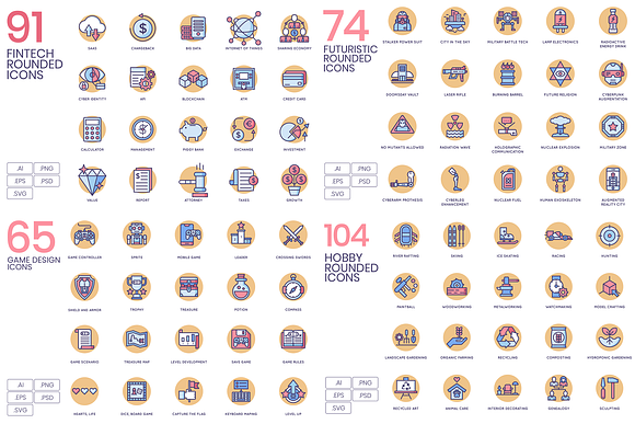 2283 Icons - Butterscotch Bundle in Marketing Icons - product preview 2