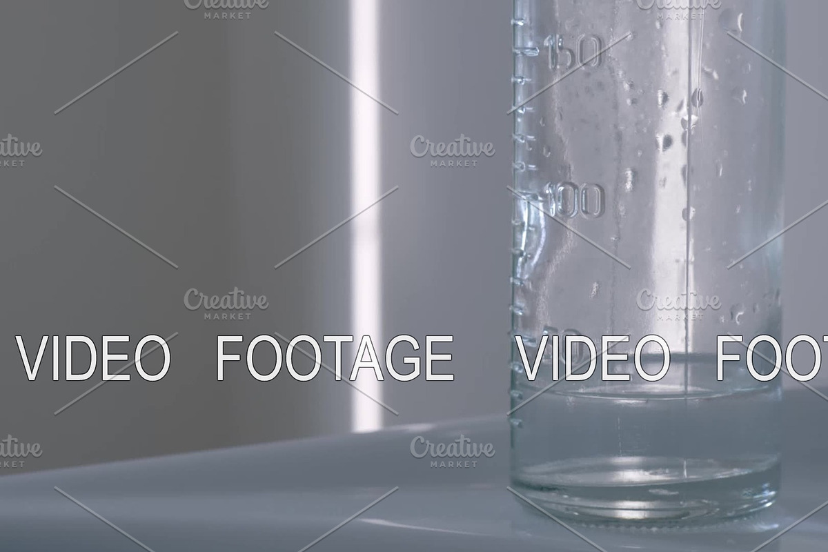 Glass bottle with water and teat in in Graphics - product preview 8