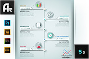 Modern Infographic Paper Timeline
