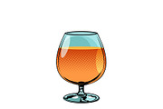 glass of cognac brandy