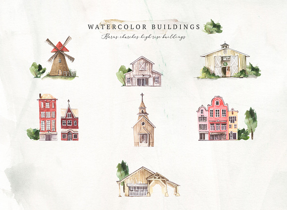 Watercolor Wedding Map Creator in Illustrations - product preview 9
