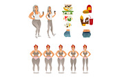Vector stages of losing weight of