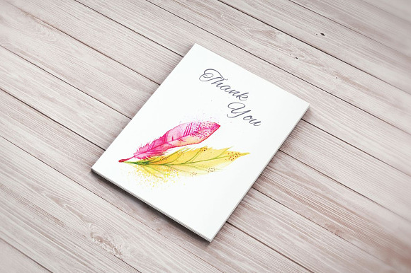 11 High Res Watercolor Feathers in Illustrations - product preview 2