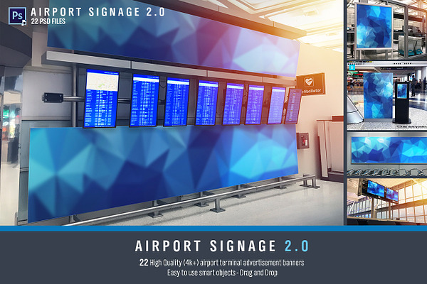 Airport Signage 2.0 - 22psd files