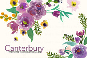 Canterbury- Watercolor Clip Art Set