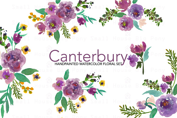Canterbury- Watercolor Clip Art Set in Illustrations - product preview 2