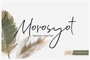 Morosyot Signature Script Font