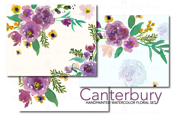 Canterbury- Watercolor Clip Art Set in Illustrations - product preview 4