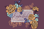 Embellish Roses- Vector and PNG File
