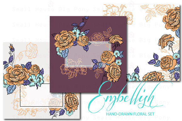 Embellish Roses- Vector and PNG File in Illustrations - product preview 3