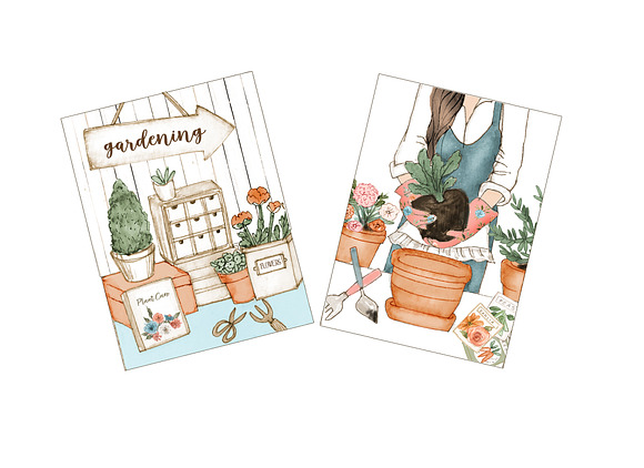 Gardening clipart in Illustrations - product preview 2