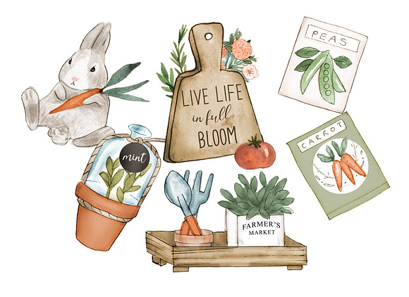 Gardening clipart in Illustrations - product preview 4