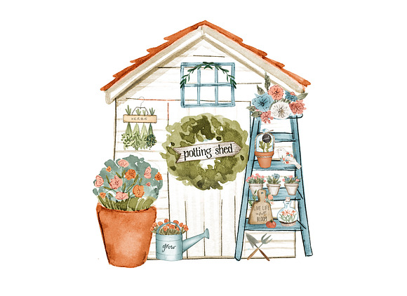 Gardening clipart in Illustrations - product preview 5