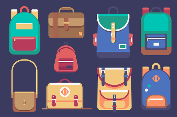 Backpacks Set (+BONUS!) in Objects - product preview 2