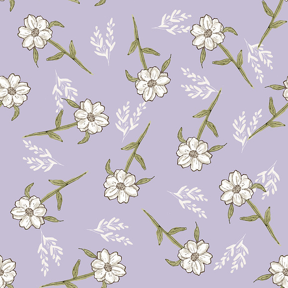 Lavender seamless pattern in Patterns - product preview 1