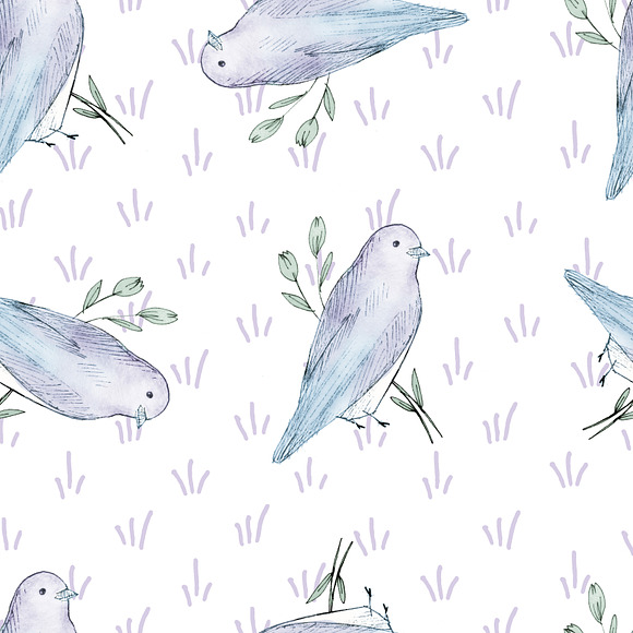 Lavender seamless pattern in Patterns - product preview 2