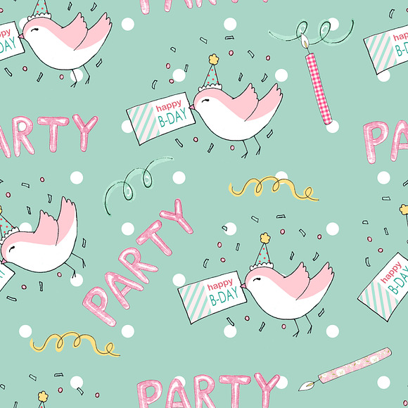 Birthday seamless patterns in Patterns - product preview 1