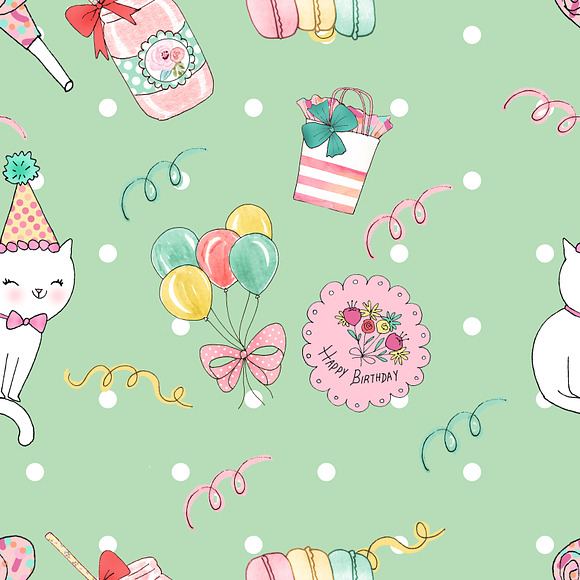 Birthday seamless patterns in Patterns - product preview 4