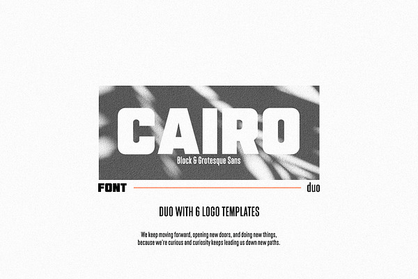 Cairo | A Complementary Sans Duo