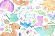 Watercolor Spring Clipart