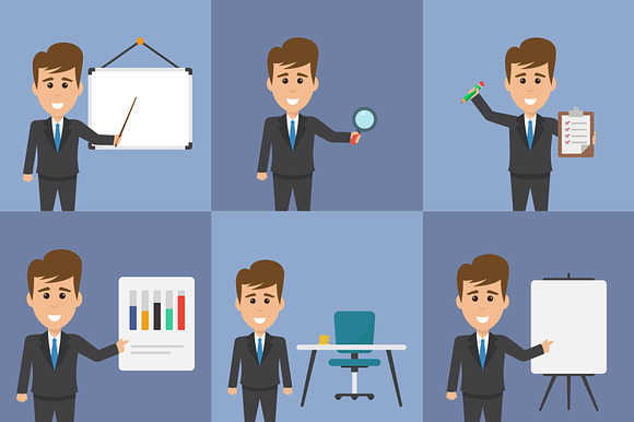 20 Business Concept Idea Characters  in Icons - product preview 1
