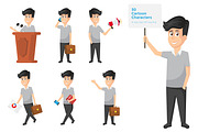 Businessman Character And Activities