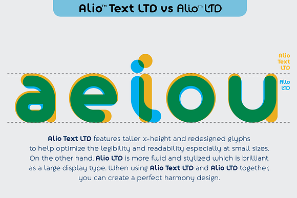 Alio LTD – Round Display Sans Serif in Sans-Serif Fonts - product preview 6