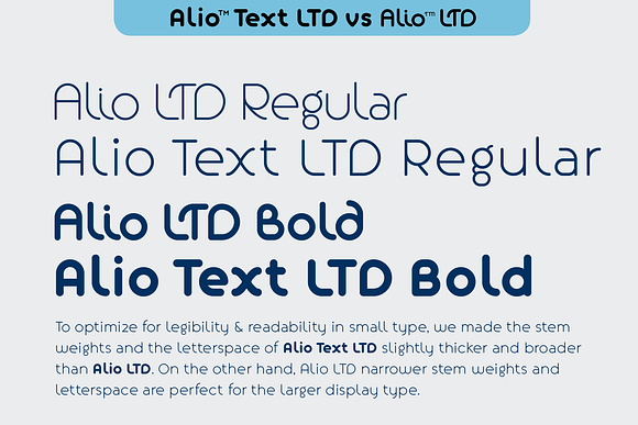 Alio LTD – Round Display Sans Serif in Sans-Serif Fonts - product preview 7