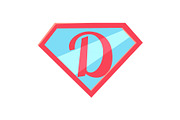 Happy Fathers Day Logo. Letter D