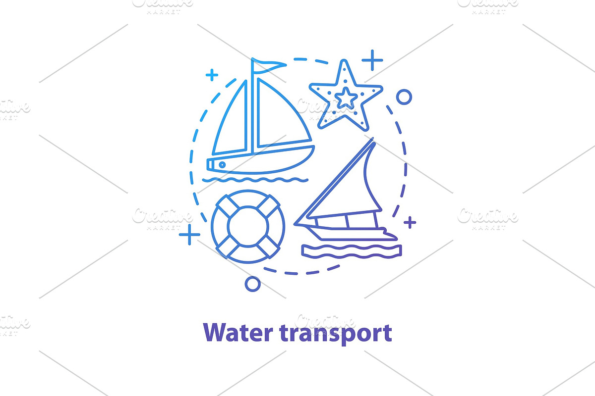 Water transport concept icon in Icons - product preview 8